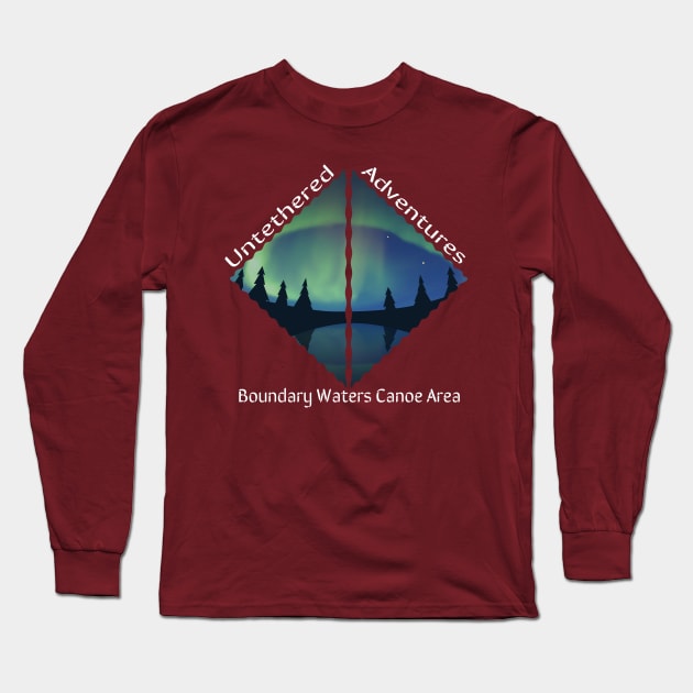 Northern Lights Long Sleeve T-Shirt by Untethered Adventures 